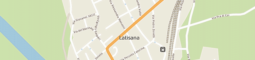 Mappa della impresa autofficina flli zuccato sncdi luca zuccato e c a LATISANA