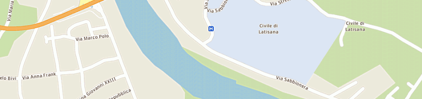Mappa della impresa bar eufemia rossi a LATISANA