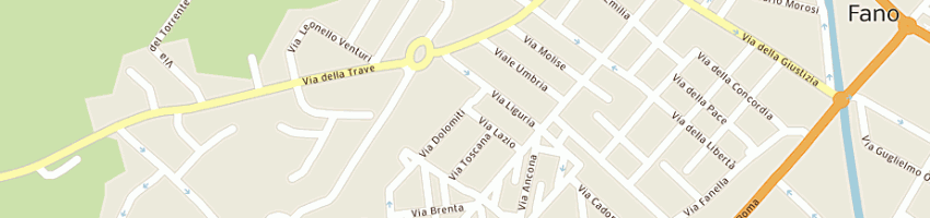 Mappa della impresa condor 3 (srl) a FANO