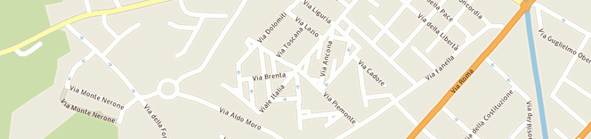 Mappa della impresa macelleria ermes e diva di zampa ermes e c snc a FANO