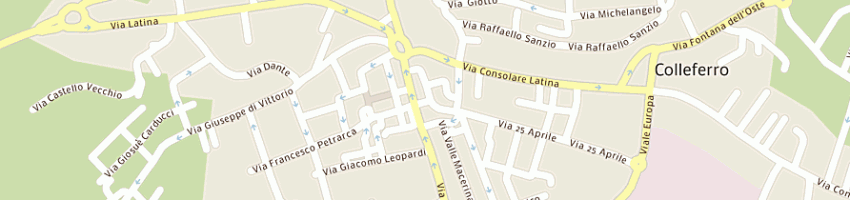 Mappa della impresa porfiri piero a COLLEFERRO
