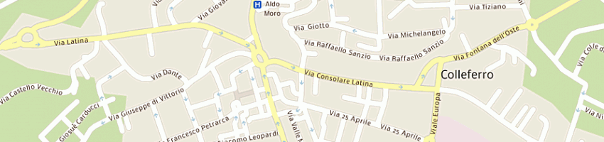 Mappa della impresa pappa aldo a COLLEFERRO