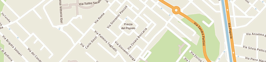 Mappa della impresa morbidi pa franco linea per fax a FANO