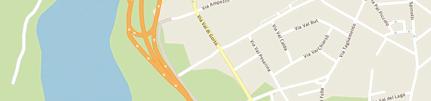 Mappa della impresa associazione bocciofila val but a TOLMEZZO