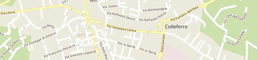 Mappa della impresa brusca silvano a COLLEFERRO