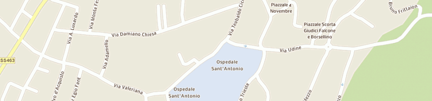 Mappa della impresa testa e figlio snc di testa giansandro a SAN DANIELE DEL FRIULI