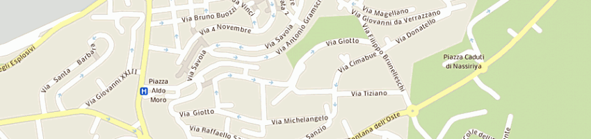 Mappa della impresa stil novo di schiavi ginesio a COLLEFERRO
