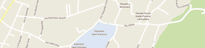 Mappa della impresa uffici del giudice di pace a SAN DANIELE DEL FRIULI