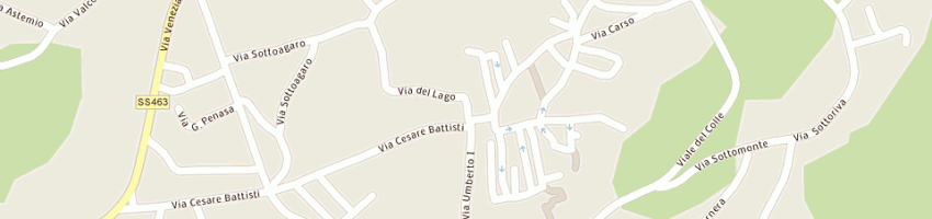 Mappa della impresa gestione alberghiere (srl) a SAN DANIELE DEL FRIULI