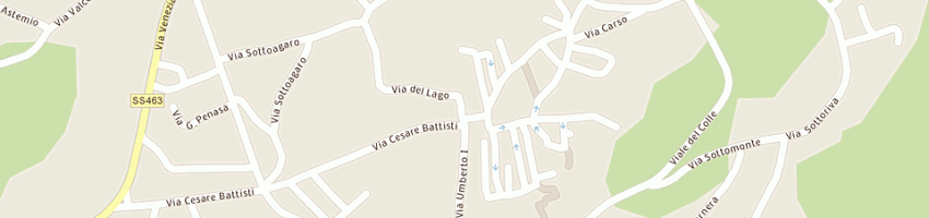 Mappa della impresa pizzeria la bussola a SAN DANIELE DEL FRIULI