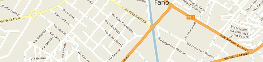 Mappa della impresa bodini francesco a FANO