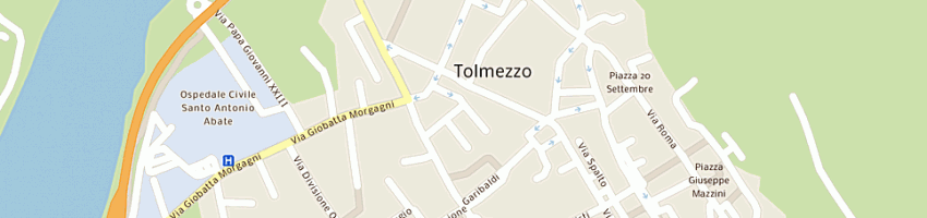 Mappa della impresa pizzeria bella carnia a TOLMEZZO
