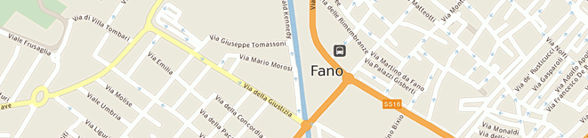 Mappa della impresa lucarelli maria teresa a FANO