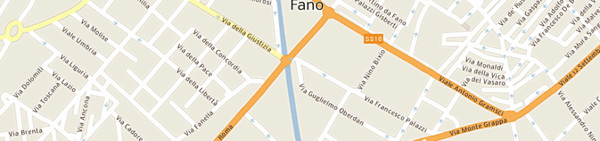 Mappa della impresa ralph di alegi laura e rossini paola snc a FANO