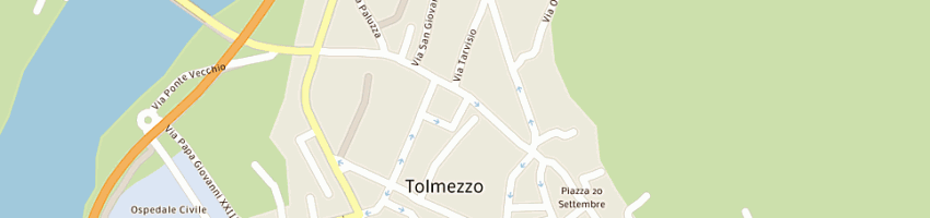 Mappa della impresa palm beach di defraia monica a TOLMEZZO