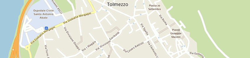 Mappa della impresa tolazzi nadia a TOLMEZZO