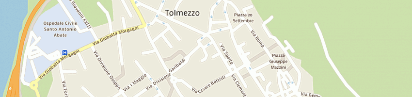 Mappa della impresa parrocchia di smaria oltre but e di smartino v a TOLMEZZO