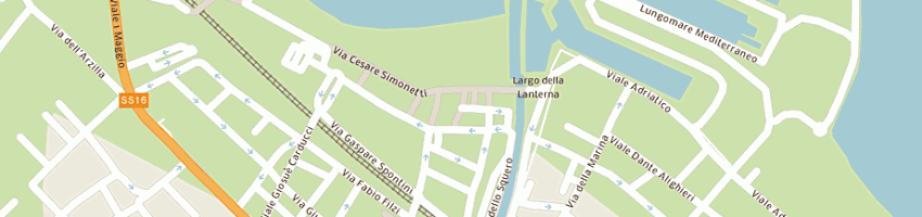 Mappa della impresa albergo excelsior ristorante a FANO