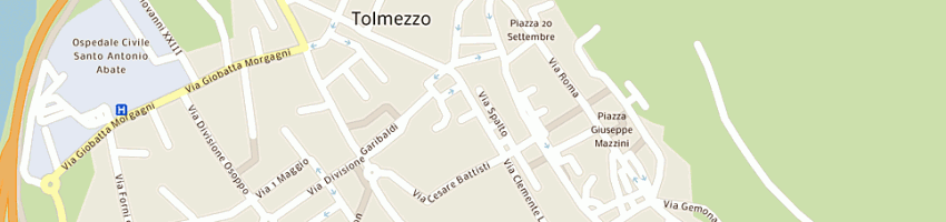 Mappa della impresa centro di ascolto caritas a TOLMEZZO