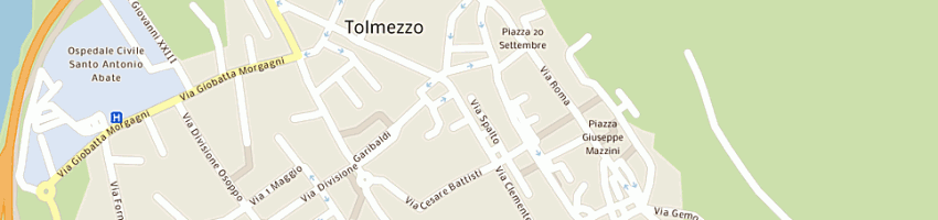 Mappa della impresa cossalter mauro a TOLMEZZO