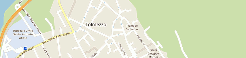 Mappa della impresa banca antonveneta spa a TOLMEZZO