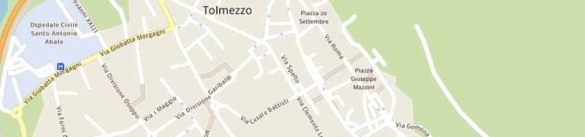 Mappa della impresa legambiente della carnia a TOLMEZZO