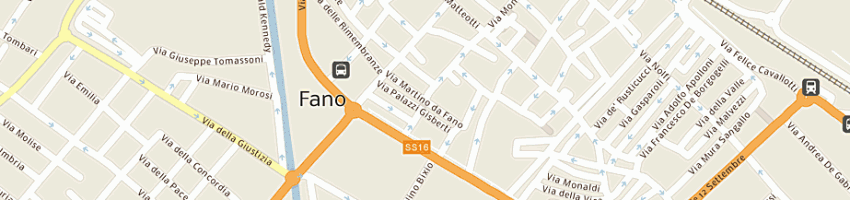 Mappa della impresa curzi daniele a FANO