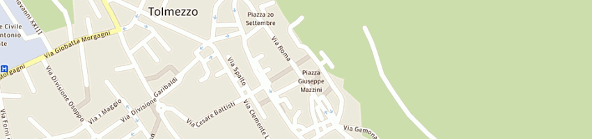 Mappa della impresa spazio 1999 di braut flavio e zamolo alessandro snc a TOLMEZZO