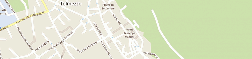 Mappa della impresa il fornaio di cucchiaro paolo e c (snc) a TOLMEZZO