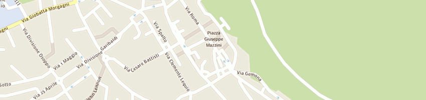 Mappa della impresa pellegrina romano a TOLMEZZO