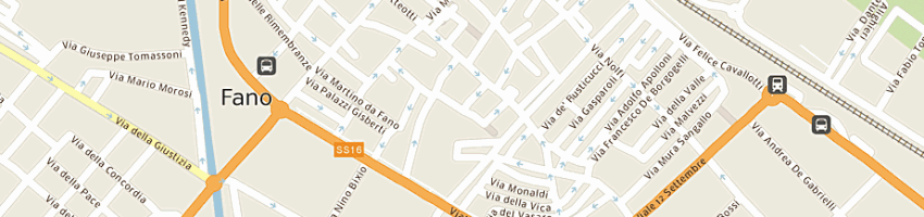 Mappa della impresa simoncelli goffredo a FANO