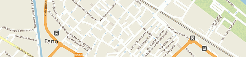 Mappa della impresa bar cin cin a FANO