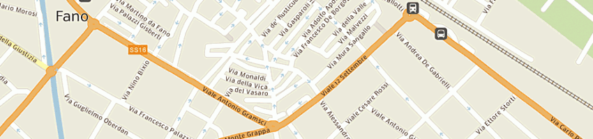Mappa della impresa rp designers snc di rondina e pietrelli a FANO