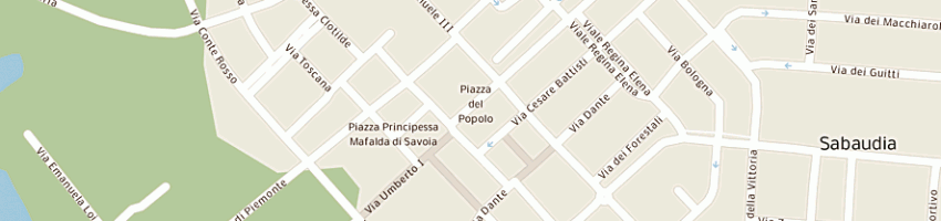 Mappa della impresa profumeria pippa di pippa p e c sas a SABAUDIA