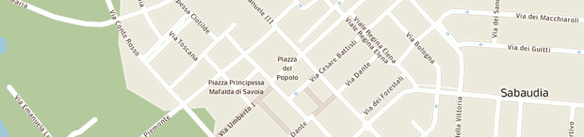 Mappa della impresa associazione pro-loco a SABAUDIA
