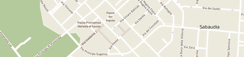 Mappa della impresa flam snc di cerilli fabio e c a SABAUDIA
