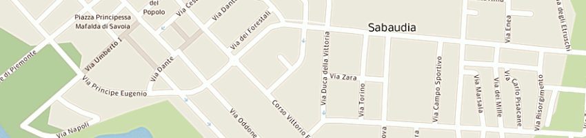 Mappa della impresa tarozzi dario a SABAUDIA