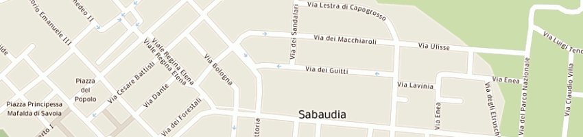 Mappa della impresa tipografia as snc dei flli stocola m e c a SABAUDIA