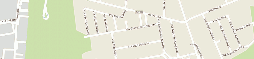 Mappa della impresa bottega di architettura - societa' semplice a RIVIGNANO