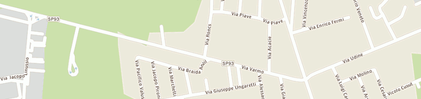 Mappa della impresa comuzzi giancarlo a RIVIGNANO