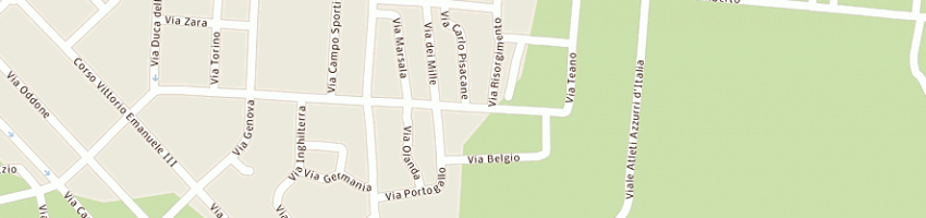 Mappa della impresa di giorgio nestore a SABAUDIA