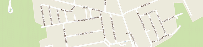 Mappa della impresa bar da ettore a RIVIGNANO