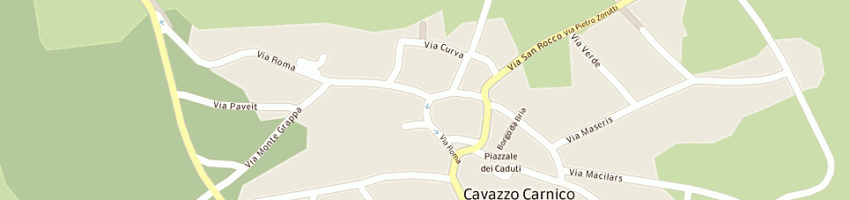 Mappa della impresa stroili silvio a CAVAZZO CARNICO