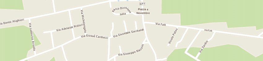 Mappa della impresa trattoria dal diaul a RIVIGNANO