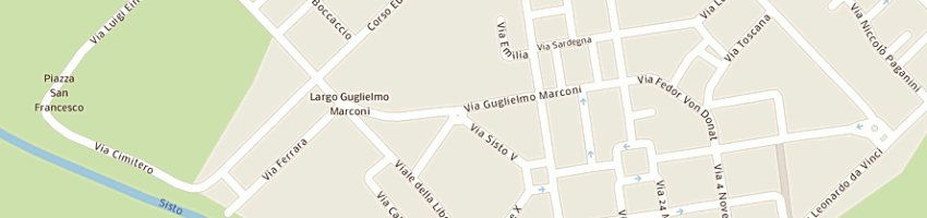 Mappa della impresa righetti maria luisa a PONTINIA
