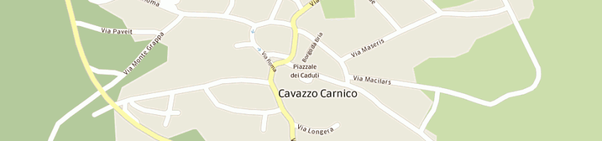 Mappa della impresa municipio a CAVAZZO CARNICO