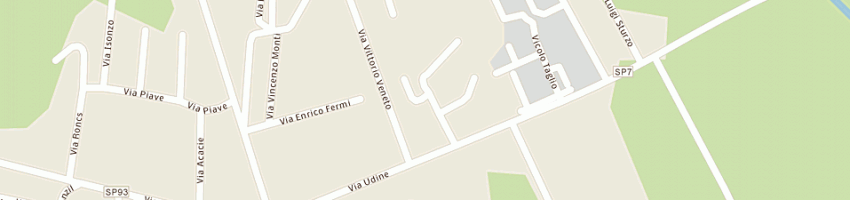 Mappa della impresa zoccolan g e c (snc) a RIVIGNANO