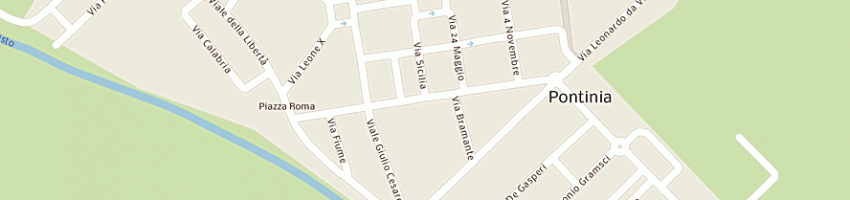Mappa della impresa studio legale coluccio d'elia a PONTINIA