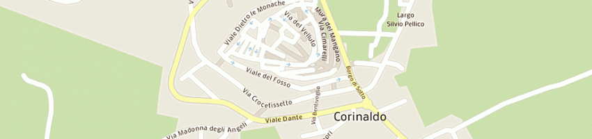 Mappa della impresa municipio a CORINALDO