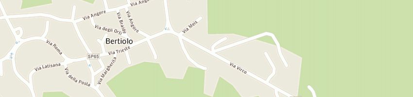 Mappa della impresa autotrasporti piovesan mario di mattia piovesan e a BERTIOLO